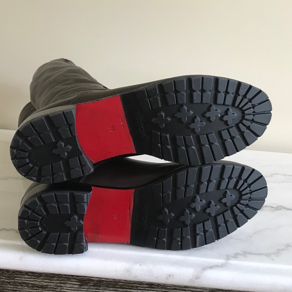 CHRISTIAN LOUBOUTIN BROWN KNEE HIGH BOOT - Picture 9 of 12